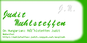 judit muhlsteffen business card